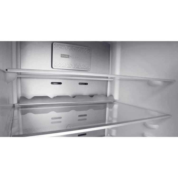 Refurbished Whirlpool W9821DKSH2 Freestanding 318 Litre 70/30 Frost Free Fridge Freezer Black
