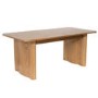 Large Rustic Oak Extendable Dining Table - Seats 6 - 8 - Wave
