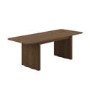 Large Walnut Extendable Dining Table - Seats 6 - 8 - Wave