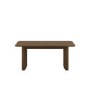 Large Walnut Extendable Dining Table - Seats 6 - 8 - Wave