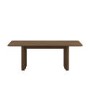 Large Walnut Extendable Dining Table - Seats 6 - 8 - Wave