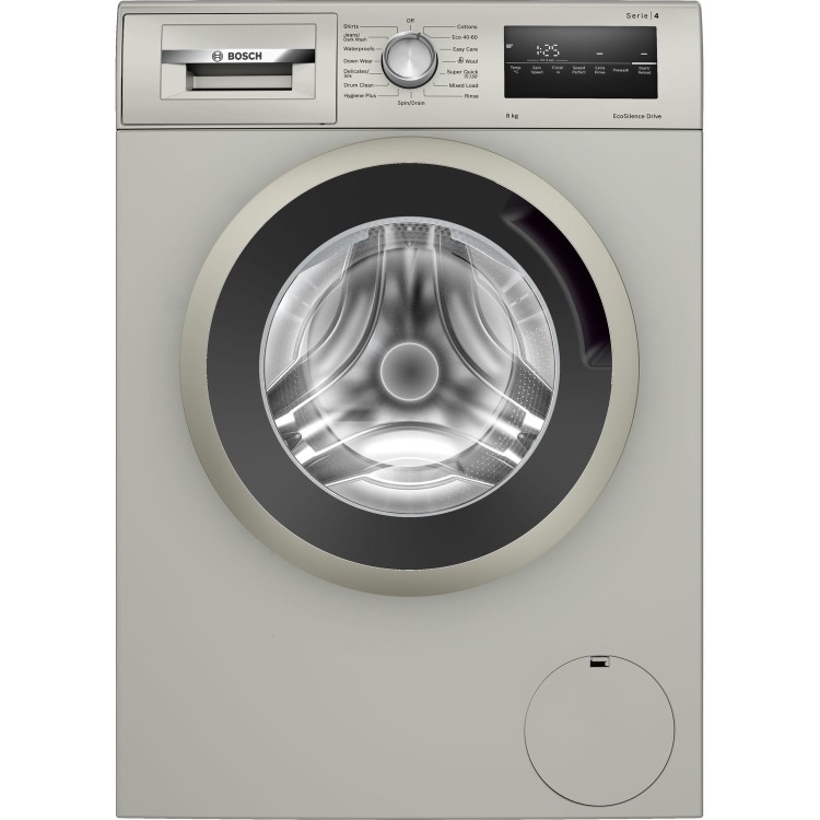 Refurbished Bosch Series 4 WAN282X2GB Freestanding 8KG 1400 Spin Washing Machine Silver 