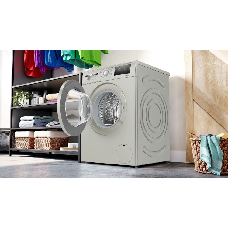 Refurbished Bosch Series 4 WAN282X2GB Freestanding 8KG 1400 Spin Washing Machine Silver 