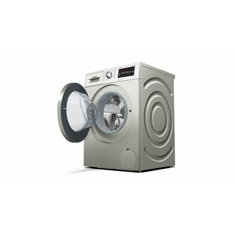 Refurbished Bosch Serie 6 WAT2840SGB Freestanding 9KG 1400 Spin Washing Machine Silver