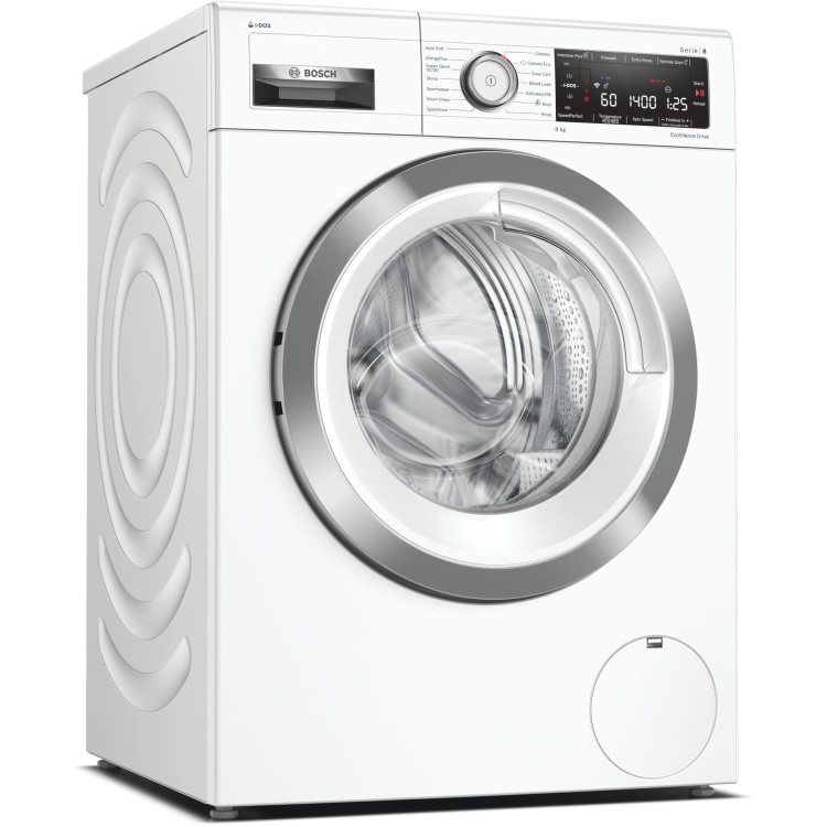 Bosch WAV28KH9GB Serie 8 9kg 1400rpm Freestanding Washing Machine with i-Dos - White
