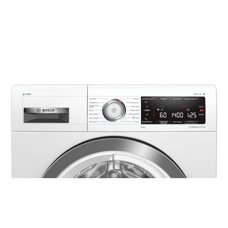 Bosch WAV28KH9GB Serie 8 9kg 1400rpm Freestanding Washing Machine with i-Dos - White