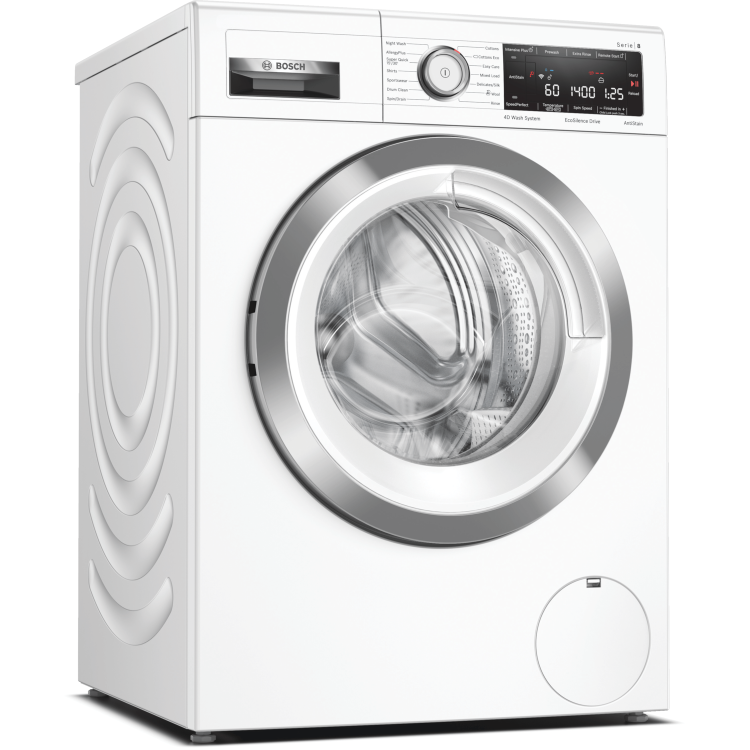 Refurbished Bosch WAV28MH3GB Serie 8 Smart Freestanding 9KG 1400 Spin Washing Machine White