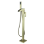 GRADE A1 - Brushed Brass Freestanding Bath Shower Mixer Tap - Wave