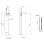 GRADE A1 - Brushed Brass Freestanding Bath Shower Mixer Tap - Wave