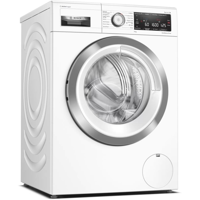 Bosch WAX32LH9GB Serie 8 9kg 1600rpm Freestanding Washing Machine - White