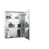 GRADE A1 - Croydex Haven Aluminium Single Door Mirror Cabinet