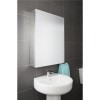 GRADE A1 - Croydex Haven Aluminium Single Door Mirror Cabinet