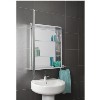 GRADE A1 - Croydex Haven Aluminium Single Door Mirror Cabinet