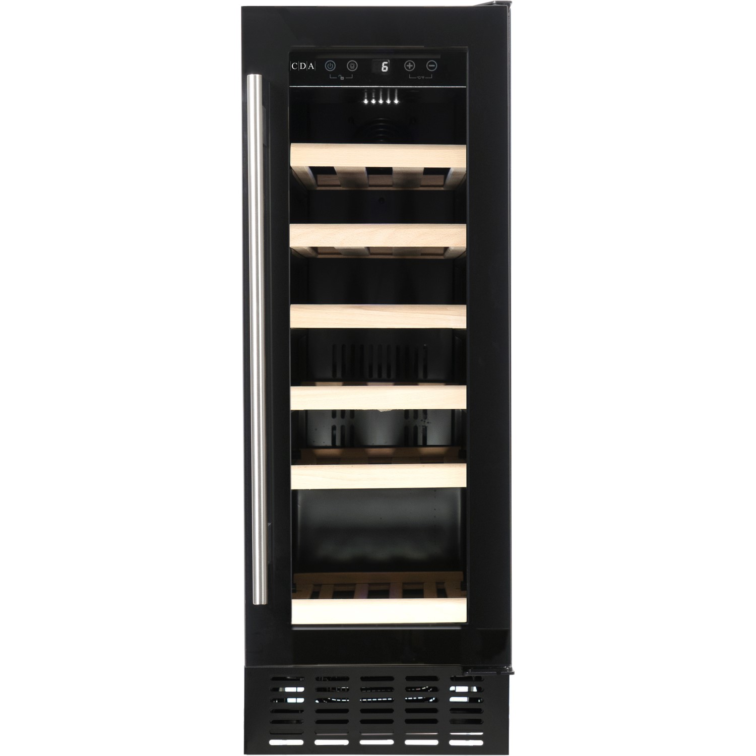 CDA 30cm Freestanding Under Counter Wine Cooler Black BuyItDirect.ie