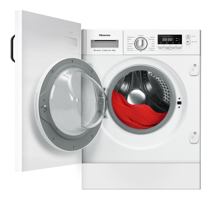 Hisense 3S Series 8kg Wash 6kg Dry 1400rpm Integrated Washer Dryer - White