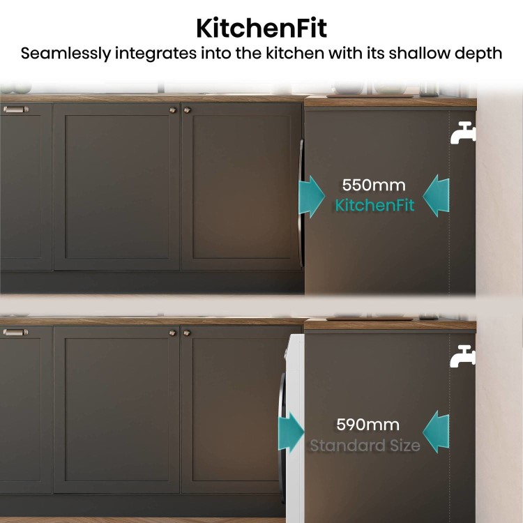 Hisense KitchenFit 5i Series 10.5kg Wash 6kg Dry 1400rpm Washer Dryer - White