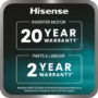 Hisense KitchenFit 5i Series 12kg Wash 8kg Dry 1400rpm Washer Dryer - White