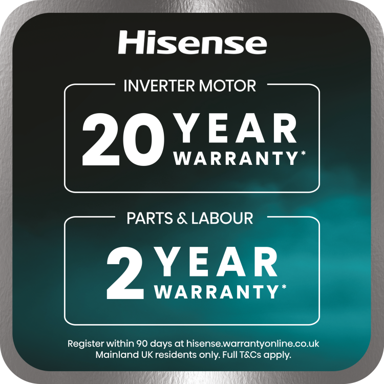 Hisense KitchenFit 5i Series 12kg Wash 8kg Dry 1400rpm Washer Dryer - White