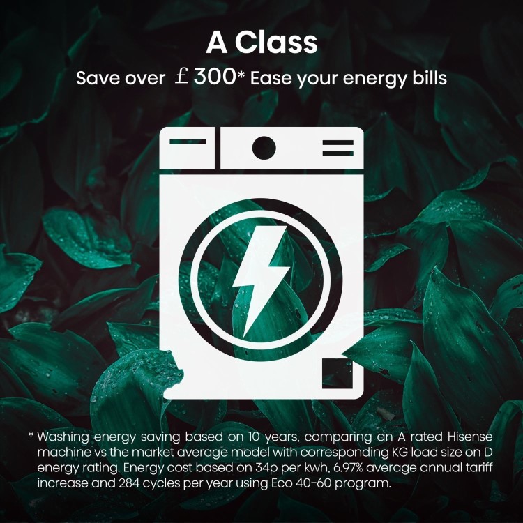 Hisense 5 Series 10.5kg Wash 6kg Dry 1400rpm Washer Dryer - White