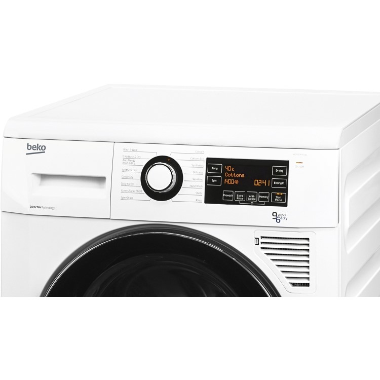Refurbished Beko WDA914401W Freestanding 9/6KG 1400 Spin Washer Dryer White