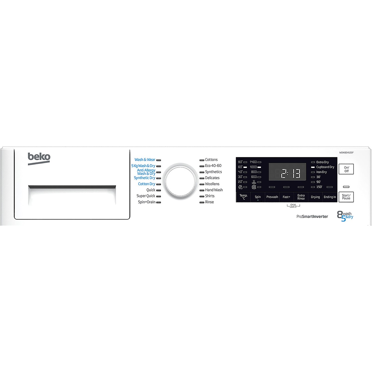 Freestanding Washer Dryer (7 Kg Kg, 1200 Rpm) WDB7425R2W, 58% OFF