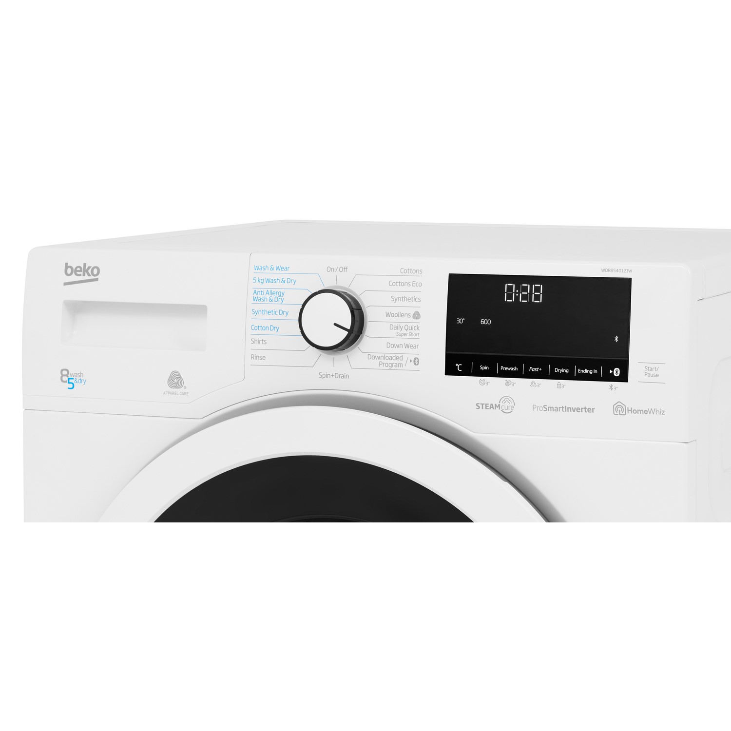 Beko WDR8540121W 8kg Wash 5kg Dry 1400rpm Freestanding Washer Dryer White