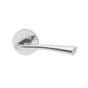 WESERBP65 Internal Silver Polished Chrome Bathroom Lever Door Handle with Lock, Latch and Hinges Pack - 65mm Latch - Weser - XL Joinery