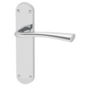 WESERHP65-BP Internal Silver Polished Chrome Lever Door Handle with Latch and Hinges Pack - 65mm Latch - Weser - XL Joinery