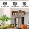electriQ Whole Fruit Centrifugal 990W Power Juicer - Stainless Steel