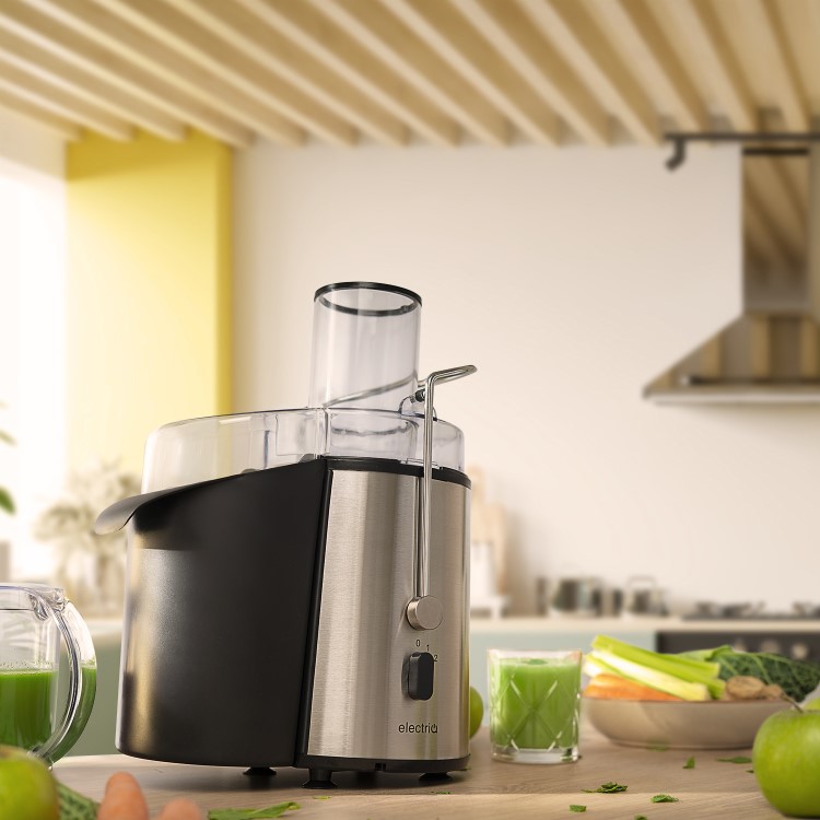 electriQ Whole Fruit Centrifugal 990W Power Juicer - Stainless Steel