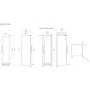 Refurbished Caple Classic WF1552 Freestanding 111 Bottle Triple Zone Wine Cabinet Stainless Steel Door