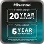 Hisense KitchenFit 5i Series 12kg Wash 8kg Dry 1400rpm Washer Dryer - White