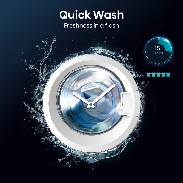 Hisense 3 Series 7kg 1400rpm Integrated Washing Machine - White