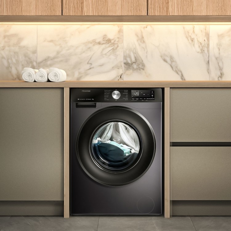 Hisense 3S Series 9kg 1400rpm Washing Machine - Black