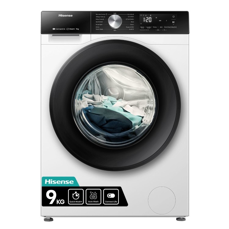 Hisense 3 Series 9kg 1400rpm Washing Machine - White