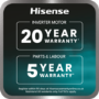 Hisense KitchenFit 5i Series 12kg 1400rpm Washing Machine - White