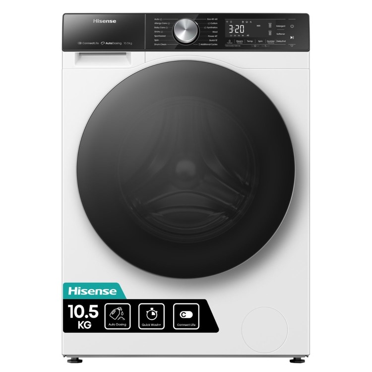 Hisense 5S Series 10.5kg 1400rpm Washing Machine - White