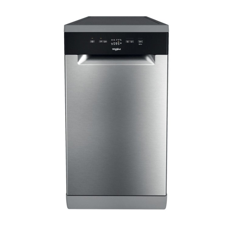 Whirlpool Freestanding Slimline Dishwasher - Intensive Programme - Stainless Steel