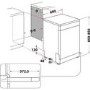 Refurbished Whirlpool WFC3C33PFUK 14 Place Freestanding Dishwasher White
