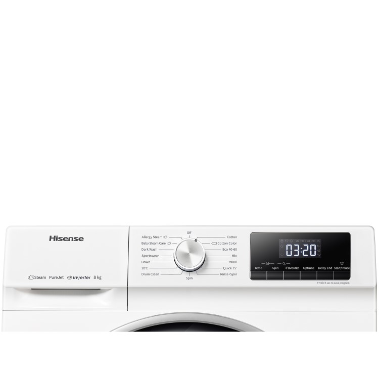 Hisense QY Series 8kg 1400rpm Freestanding Washing Machine - White