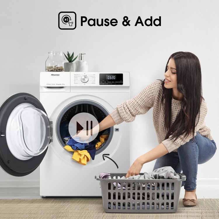 Hisense QY Series 9kg 1400rpm Washing Machine - White