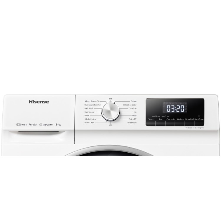 Hisense QY Series 9kg 1400rpm Washing Machine - White