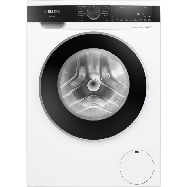 Siemens 9kg 1400rpm Freestanding Washing Machine - White w/ Black Door
