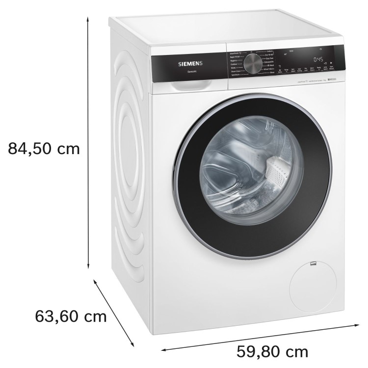 Siemens iQ500 9kg 1600rpm Washing Machine - White