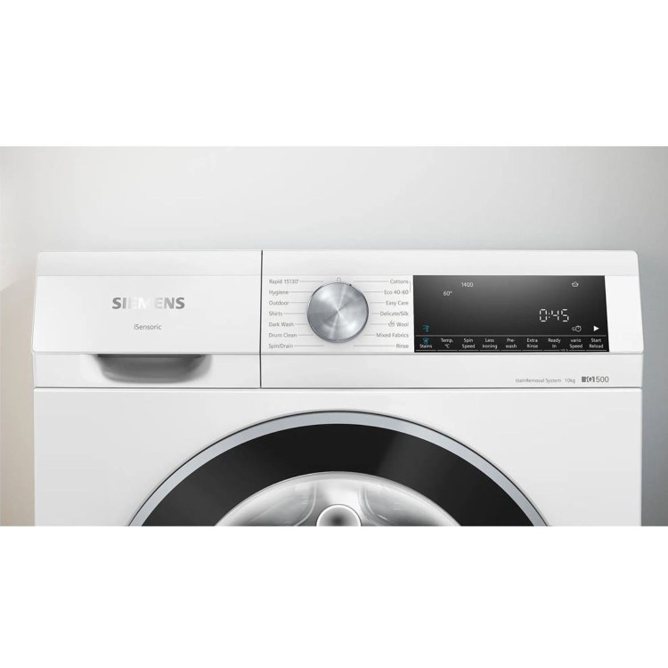 Siemens iQ500 10KG 1400rpm Washing Machine - White