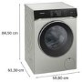 Siemens iQ500 10kg 1600rpm Washing Machine - Silver