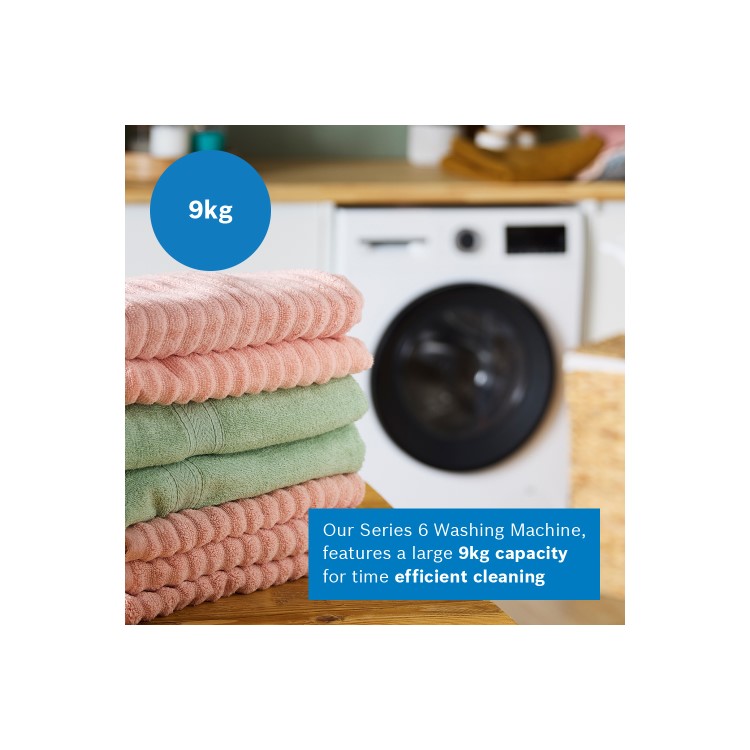 Refurbished Bosch Series 6 9kg 1400rpm Washing Machine - White