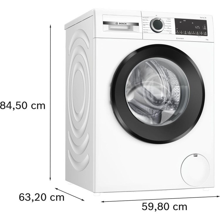 Bosch Series 6 9kg 1400rpm Washing Machine - White