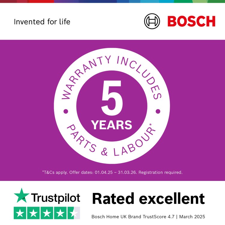 Bosch Series 6 9kg 1400rpm Washing Machine - White