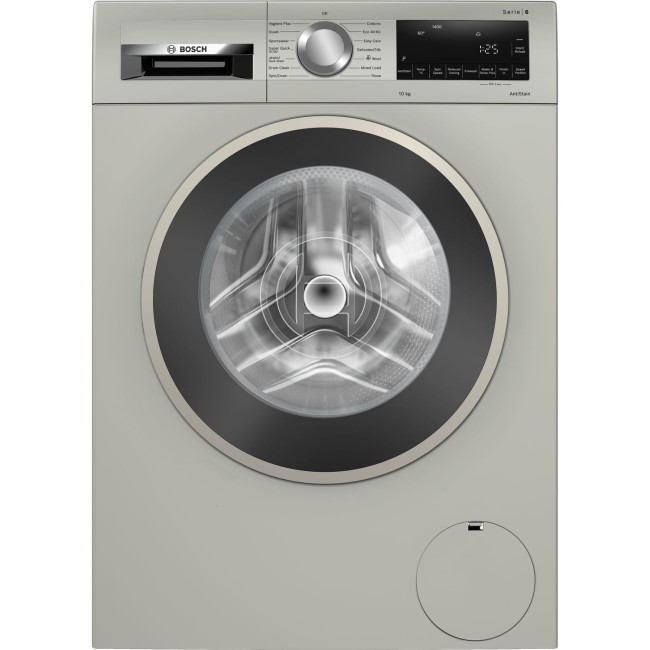 Bosch 10kg 1400rpm Freestanding Washing Machine - Silver Inox